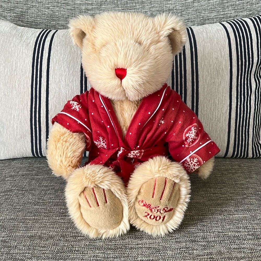 Collectible Holiday Teddy Bear - Leonardo 2001